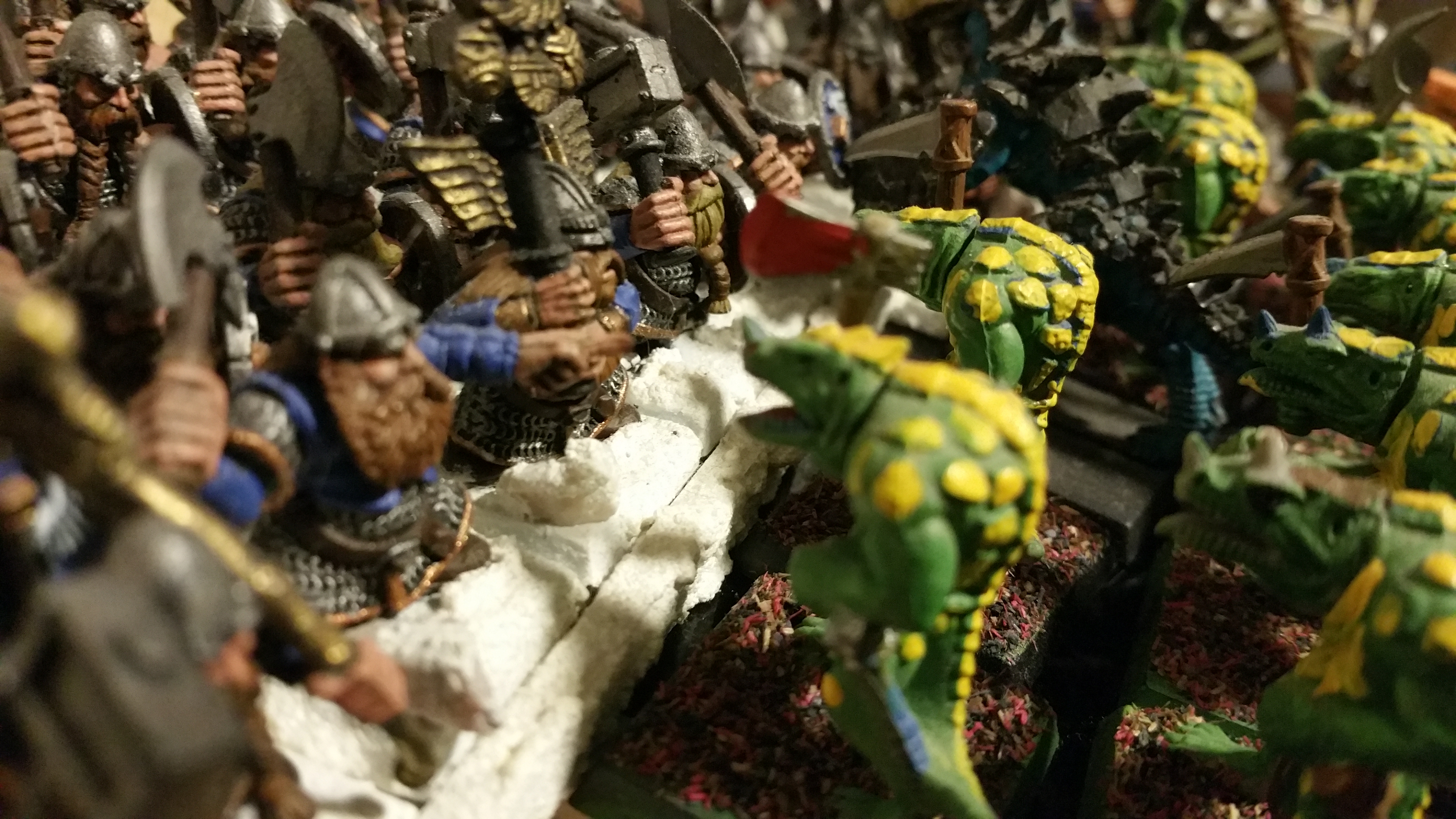 Greig Bakkul faces down Rok'sa the spawn leader